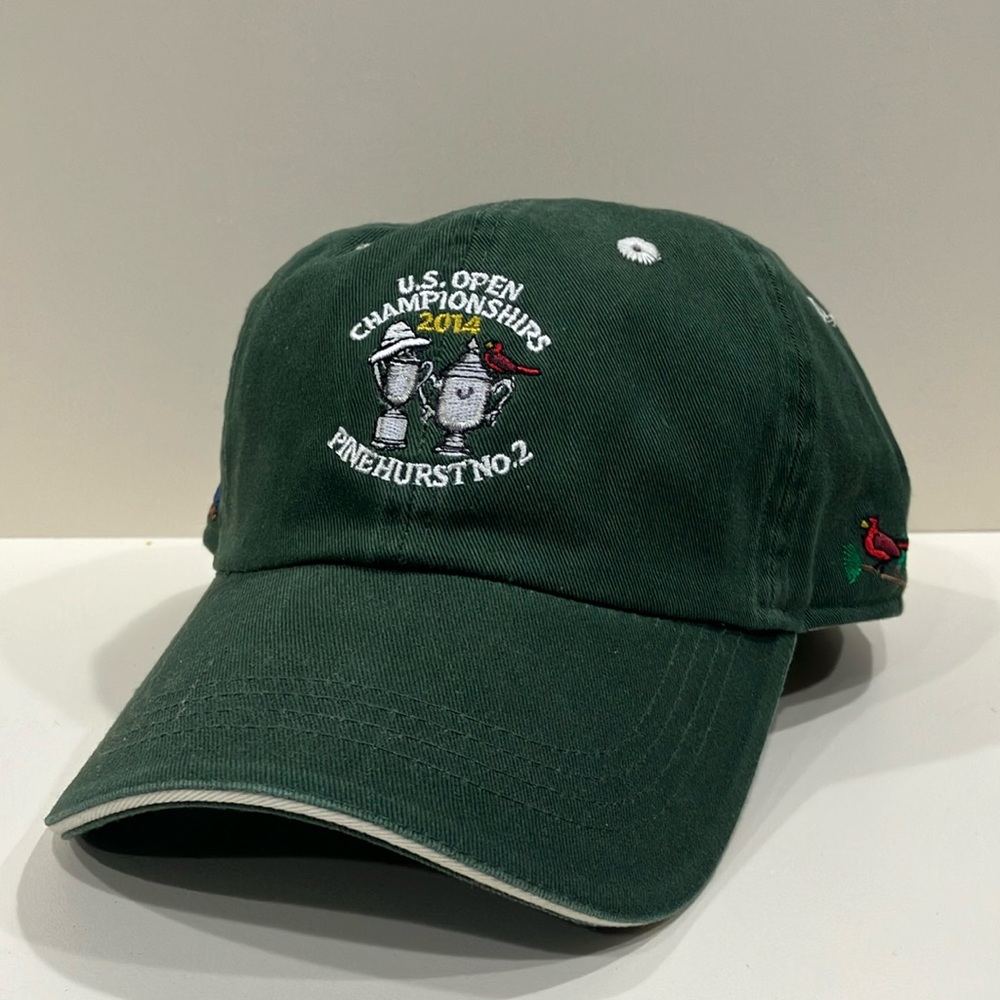 Ahead Green Sports Hat with Pinehurst Back to Back Championship Logo on Front